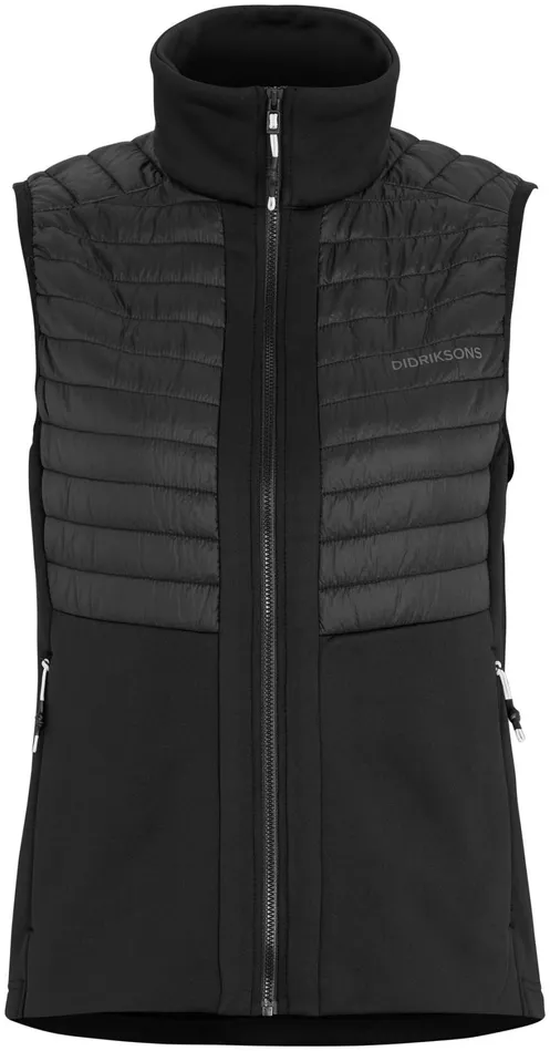 Annema Vest Black Women Didriksons Vests Annema Vest Black Women Didriksons Vests