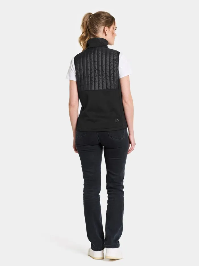 Annema Vest Black Women Didriksons Vests Annema Vest Black Women Didriksons Vests
