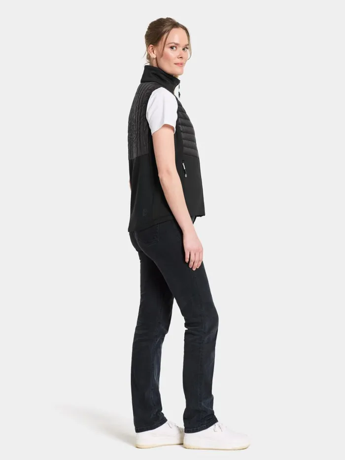 Annema Vest Black Women Didriksons Vests Annema Vest Black Women Didriksons Vests