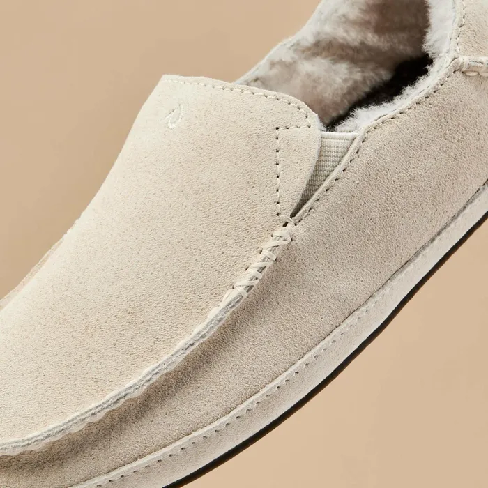 Arch Support Women Olukai Nohea Leather Slippers 8211 Bone