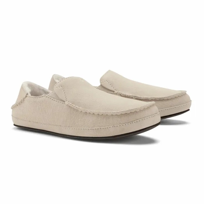 Arch Support Women Olukai Nohea Leather Slippers 8211 Bone