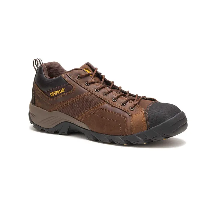 Argon Composite Toe Work Shoe Dark Brown Men Cat Footwear Shoes