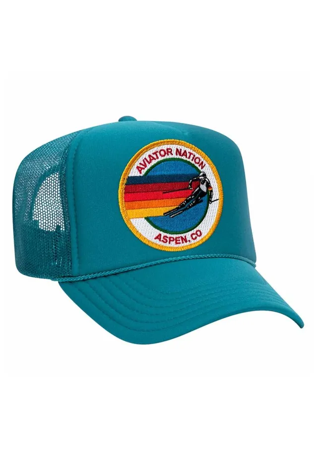 Aspen Trucker Hat WomenMen Aviator Nation Trucker Hats