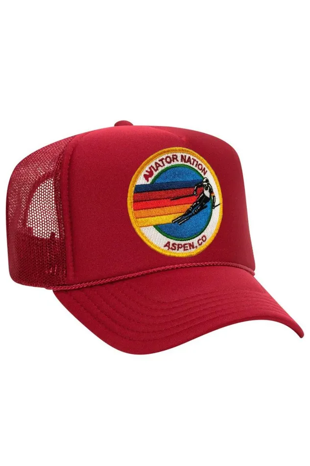 Aspen Trucker Hat WomenMen Aviator Nation Trucker Hats