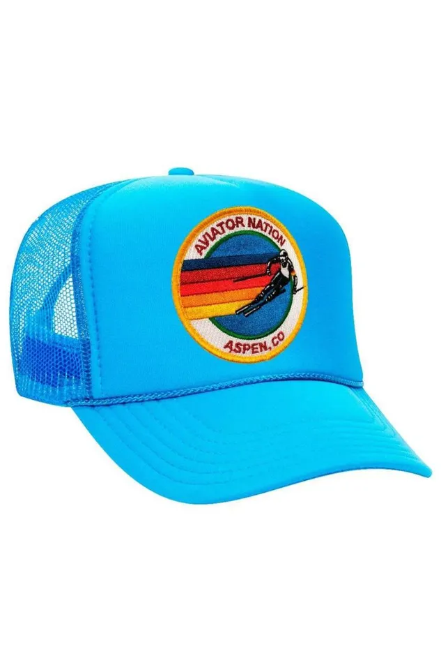 Aspen Trucker Hat WomenMen Aviator Nation Trucker Hats