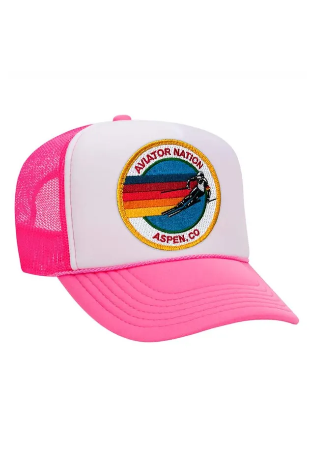 Aspen Trucker Hat WomenMen Aviator Nation Trucker Hats
