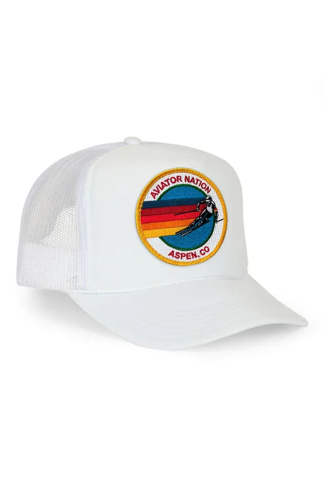 Aspen Trucker Hat WomenMen Aviator Nation Trucker Hats