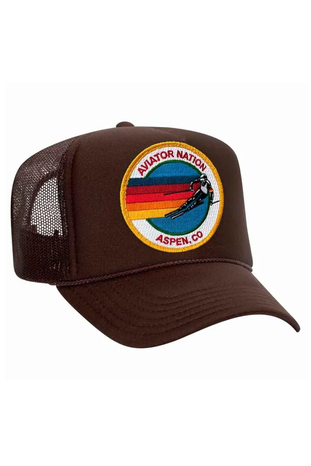 Aspen Trucker Hat WomenMen Aviator Nation Trucker Hats