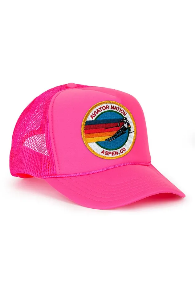 Aspen Trucker Hat WomenMen Aviator Nation Trucker Hats
