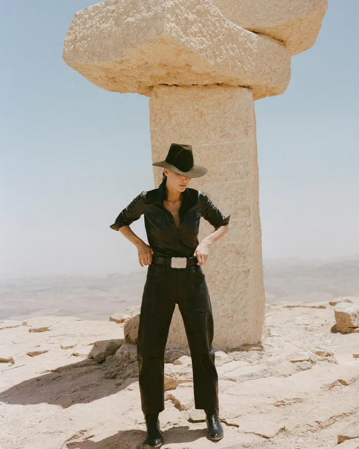 AVA LEATHER SHIRT Black Women Nili Lotan Tops