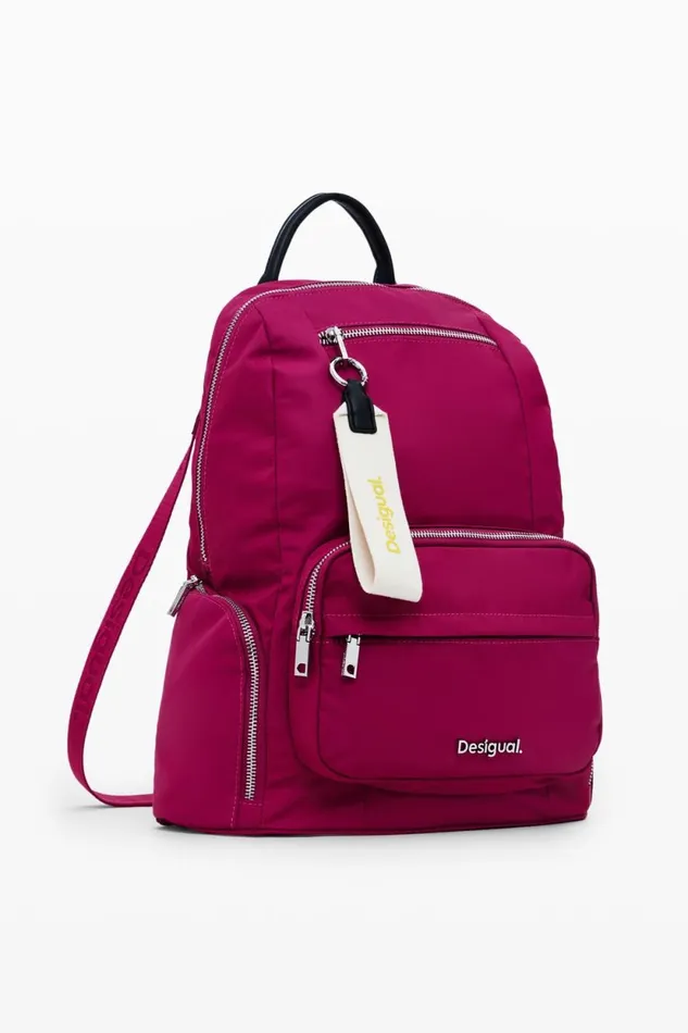 Backpacks Women Desigual Medium Backpack With Multiple Pockets Red