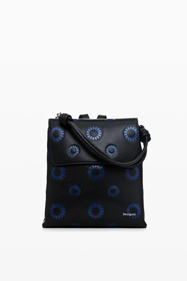 Backpacks Women Desigual Small Sunflower Backpack Black