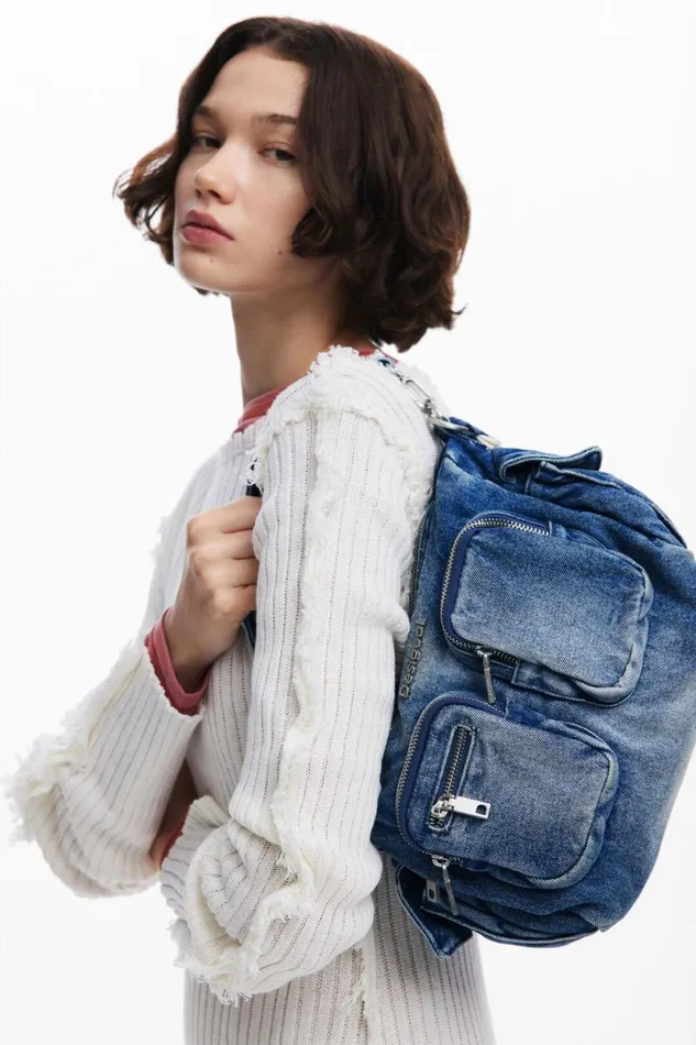 Bags Women Desigual Denim S Bag Blue