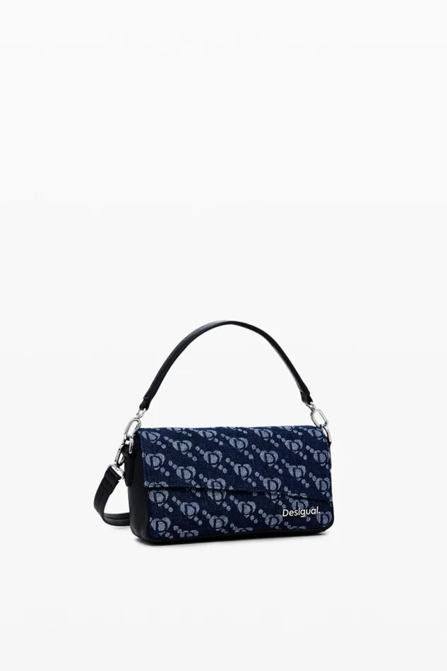 Bags Women Desigual Desigual Logo Handbag Blue