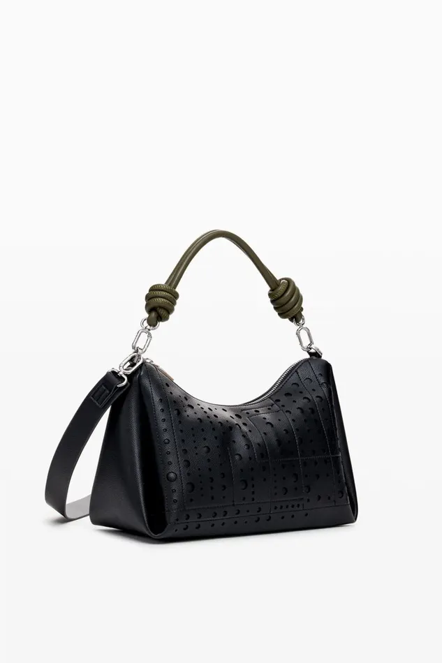 Bags Women Desigual Embossed Bag Black