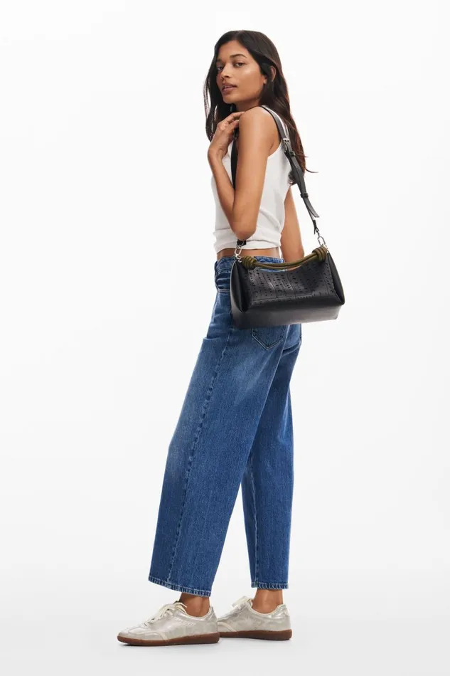 Bags Women Desigual Embossed Bag Black