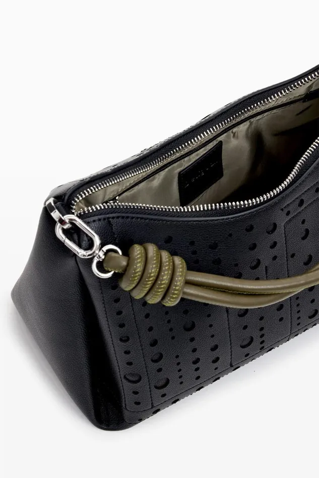 Bags Women Desigual Embossed Bag Black