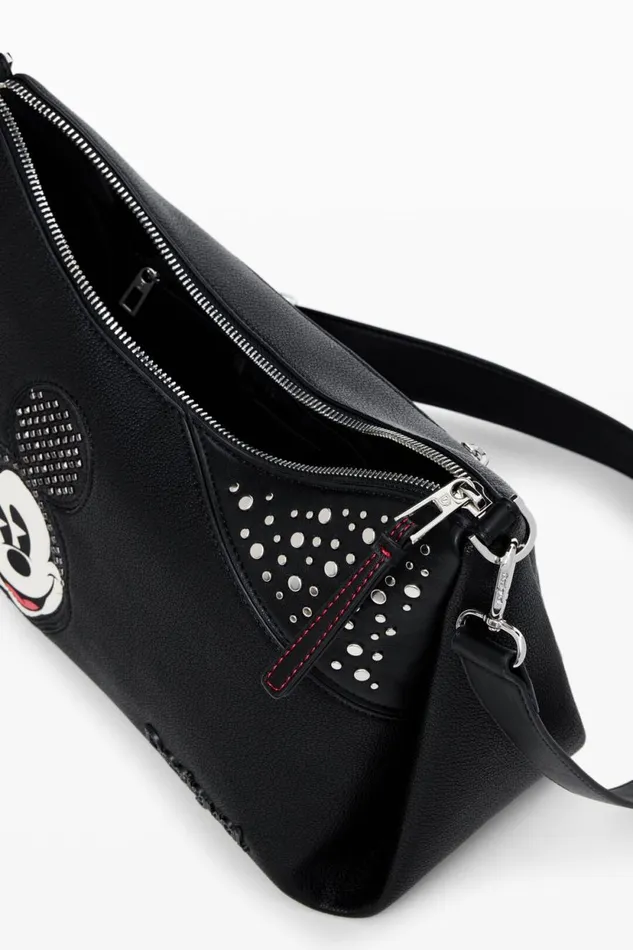 Bags Women Desigual Mickey And Polka Dot Handbag Black