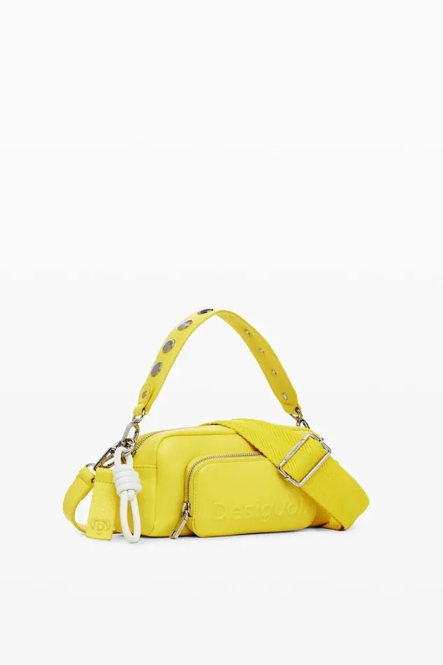 Bags Women Desigual Multihandle Faux Leather Crossbody Bag Yellow