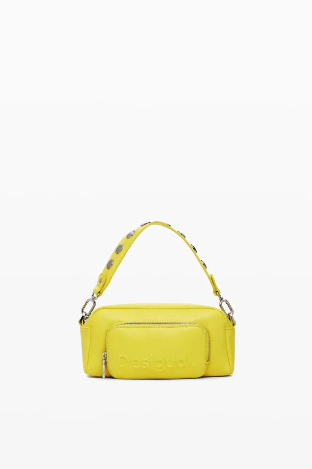 Bags Women Desigual Multihandle Faux Leather Crossbody Bag Yellow