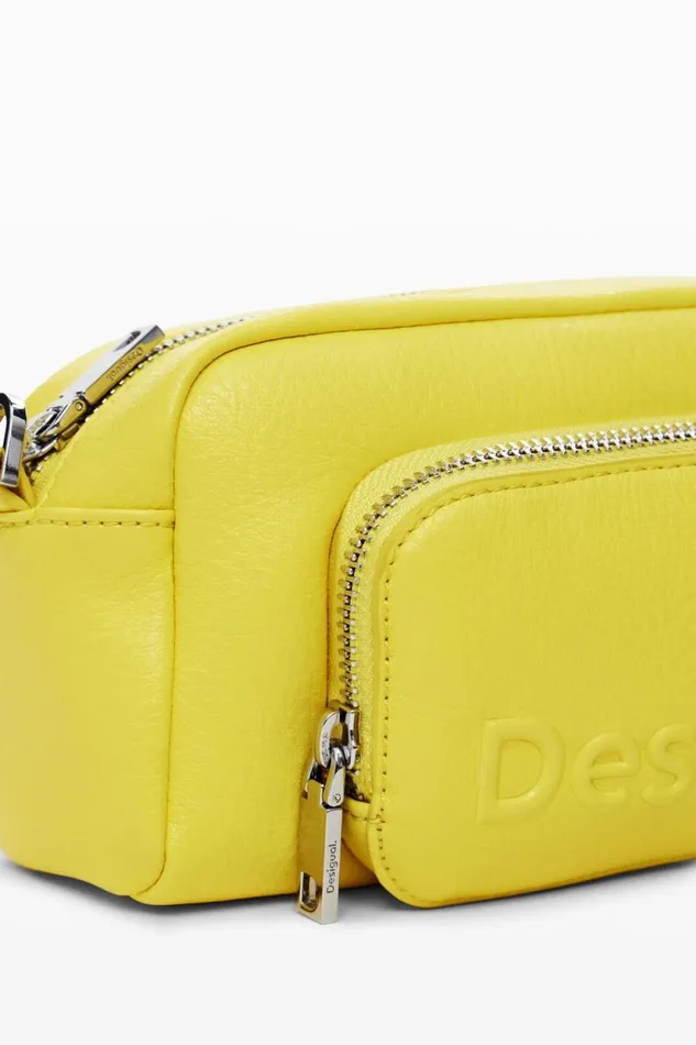 Bags Women Desigual Multihandle Faux Leather Crossbody Bag Yellow