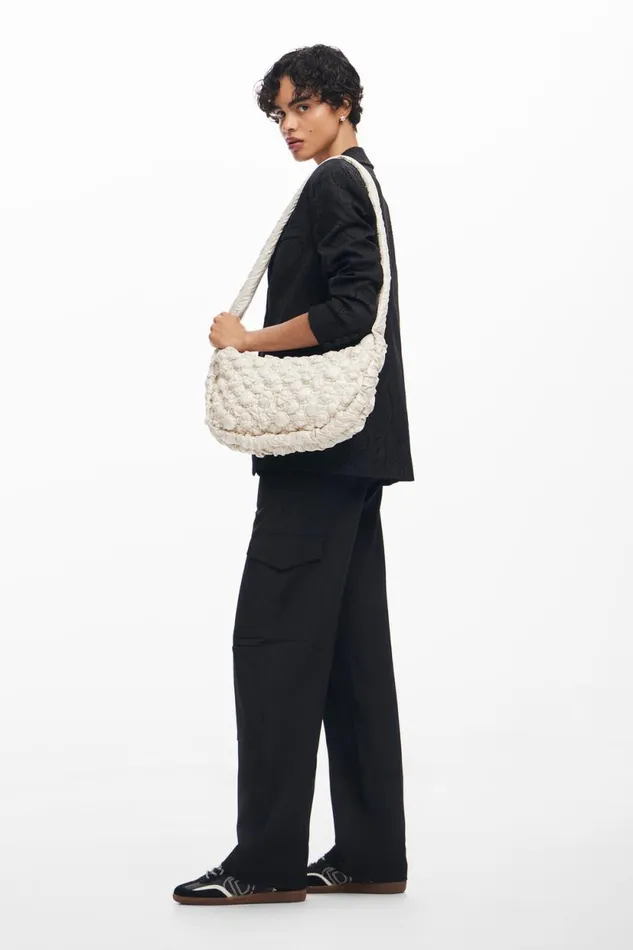 Bags Women Desigual Quilted M Bag White