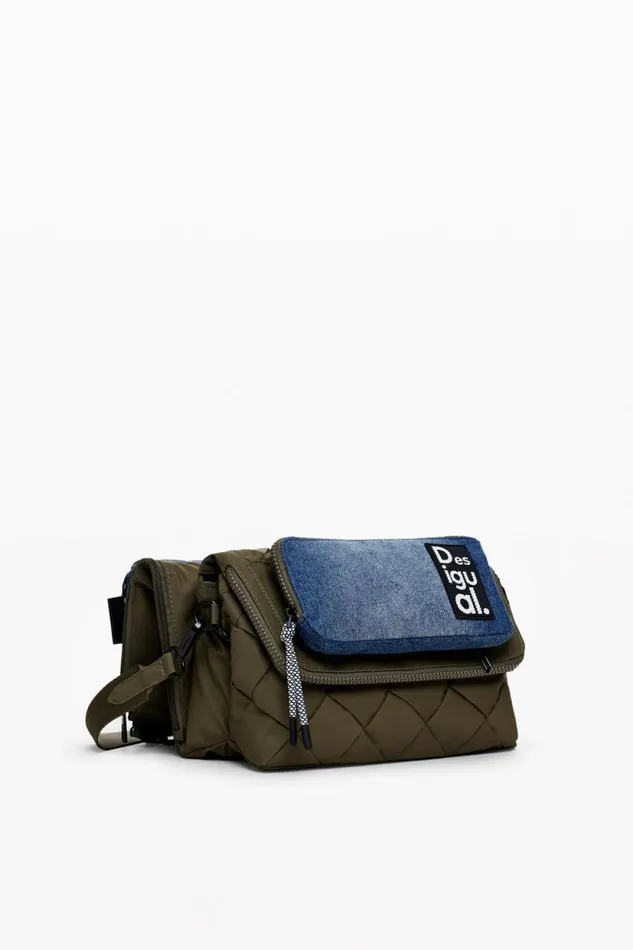 Bags Women Desigual Twotone Crossbody Bag Green