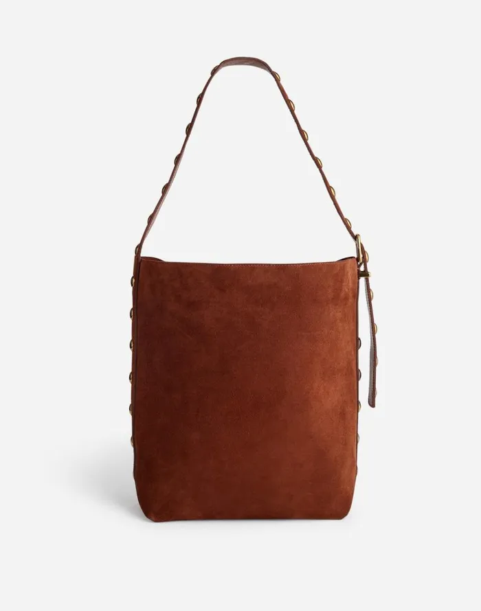 Bags Women Madewell The Essential Bucket Tote Soft Mahogany