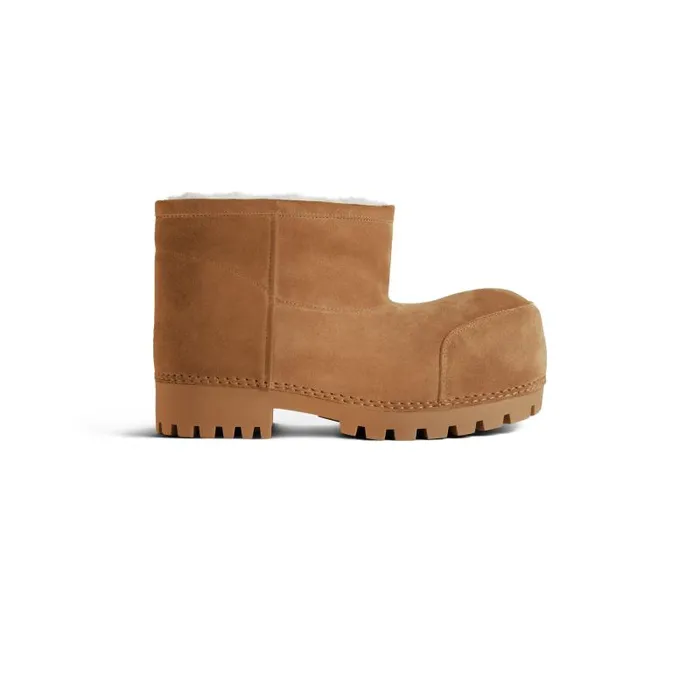 Balenciaga Boots and Ankle Boots Women Women039s Alaska Fur Bootie In Brown Brown