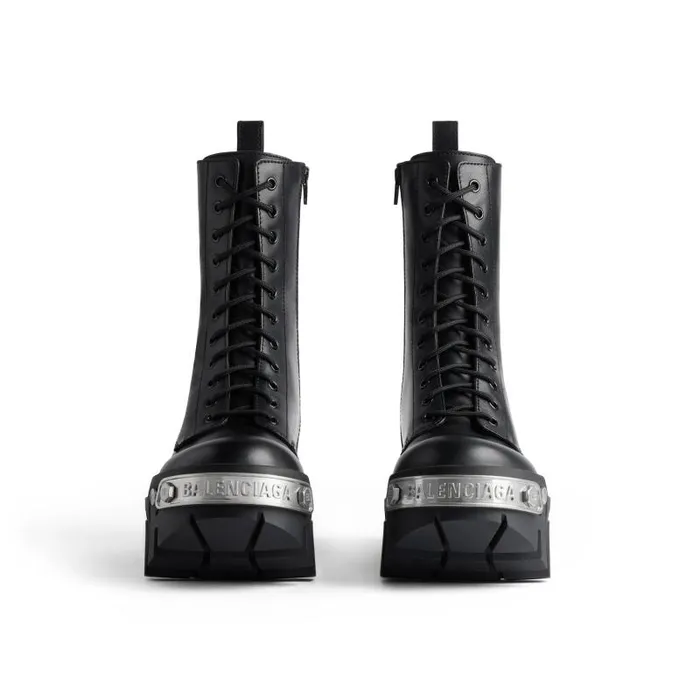 Balenciaga Boots and Derbies Men Men039s Bulldozer Laceup Boot In Black Black Balenciaga Boots and Derbies Men Men039s Bulldozer Laceup Boot In Black Black