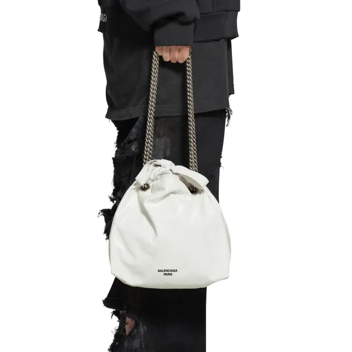 Balenciaga Chain Bags Women Women039s Crush Small Tote Bag In Optic White Optic White
