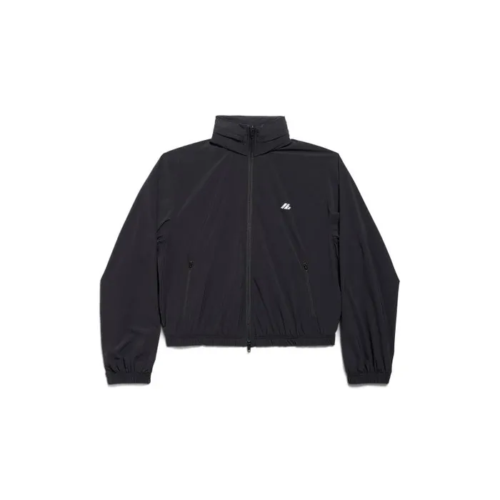 Balenciaga Coats and Jackets Women Women039s Activewear Shrunk Windbreaker In Black Black Balenciaga Coats and Jackets Women Women039s Activewear Shrunk Windbreaker In Black Black