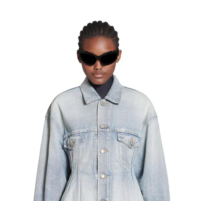 Balenciaga Coats and Jackets Women Women039s Hourglass Jacket In Light Blue Light Blue Balenciaga Coats and Jackets Women Women039s Hourglass Jacket In Light Blue Light Blue