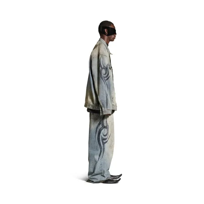 Balenciaga Denim WomenMen Men039s Y2k Oversized Jacket In Light Blue Light Blue Balenciaga Denim WomenMen Men039s Y2k Oversized Jacket In Light Blue Light Blue
