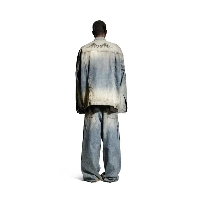 Balenciaga Denim WomenMen Men039s Y2k Oversized Jacket In Light Blue Light Blue Balenciaga Denim WomenMen Men039s Y2k Oversized Jacket In Light Blue Light Blue