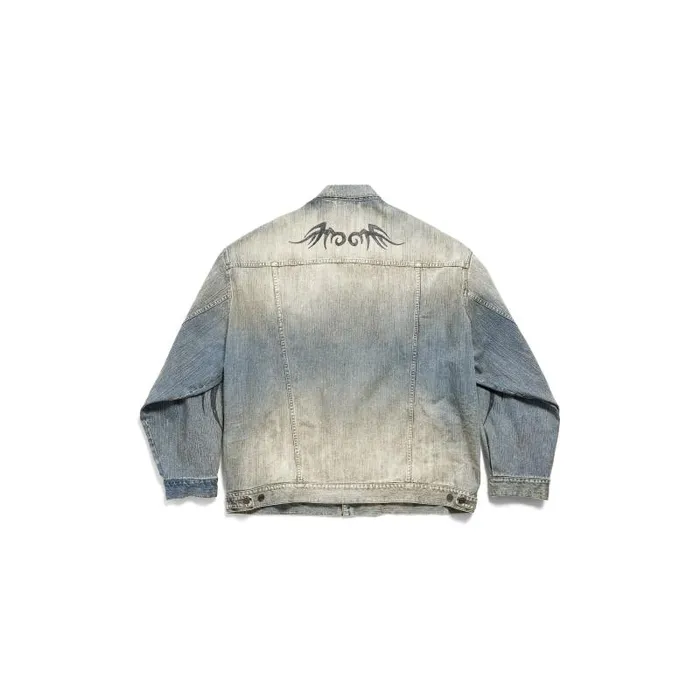 Balenciaga Denim WomenMen Men039s Y2k Oversized Jacket In Light Blue Light Blue Balenciaga Denim WomenMen Men039s Y2k Oversized Jacket In Light Blue Light Blue
