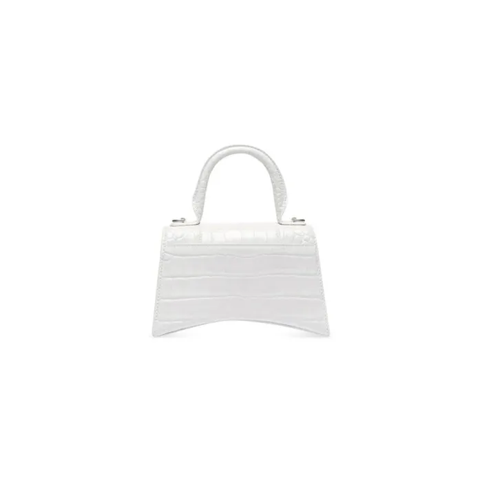 Balenciaga Handbags Women Women039s Hourglass Xs Handbag Crocodile Embossed In White White