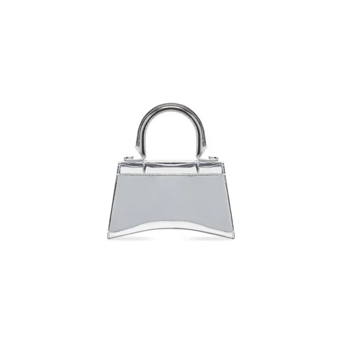 Balenciaga Handbags Women Women039s Hourglass Xs Handbag Mirror Effect In Silver Silver