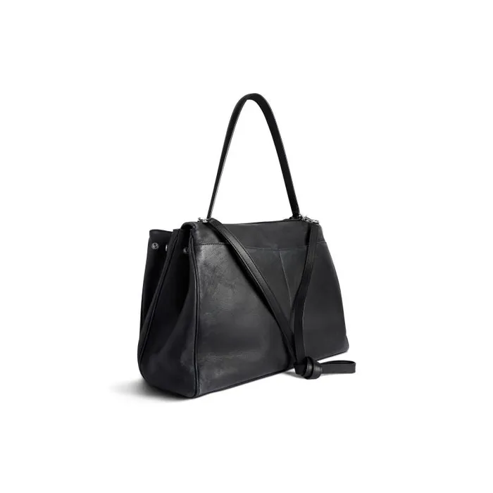 Balenciaga Handbags Women Women039s Rodeo Large Handbag Used Effect With Charms In Black Black Balenciaga Handbags Women Women039s Rodeo Large Handbag Used Effect With Charms In Black Black