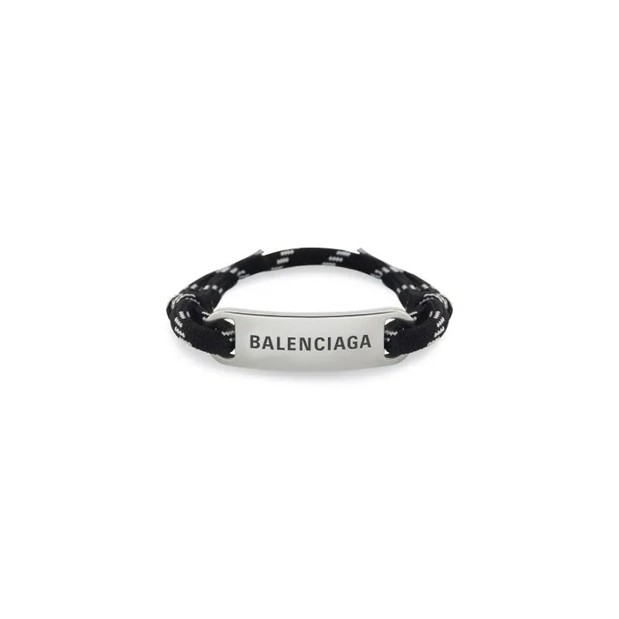 Balenciaga Jewelry WomenMen Plate Bracelet In Black Black Balenciaga Jewelry WomenMen Plate Bracelet In Black Black