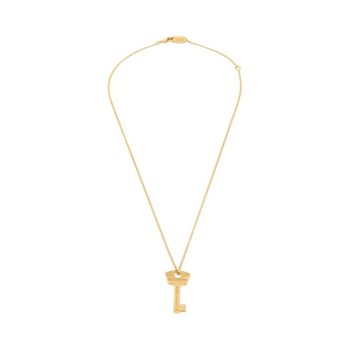 Balenciaga Jewelry Women Women039s Amour Key Necklace In Gold Gold