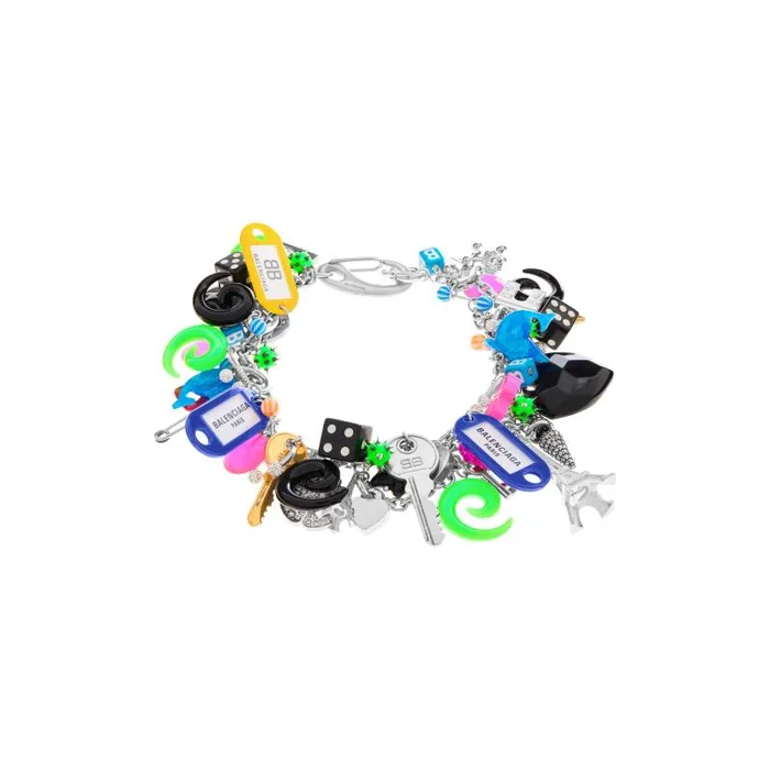 Balenciaga Jewelry Women Women039s Pigalle Collector Necklace In Silvermulticolor Silvermulticolor