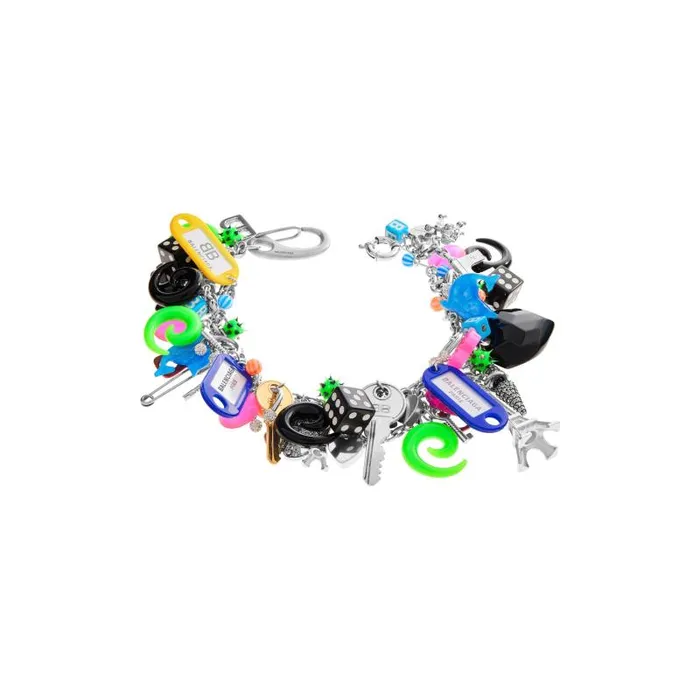 Balenciaga Jewelry Women Women039s Pigalle Collector Necklace In Silvermulticolor Silvermulticolor Balenciaga Jewelry Women Women039s Pigalle Collector Necklace In Silvermulticolor Silvermulticolor
