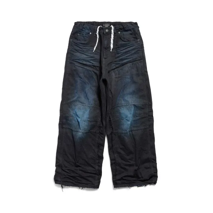 Balenciaga Pants Men Men039s Double Knee Pants In Dark Blue Dark Blue