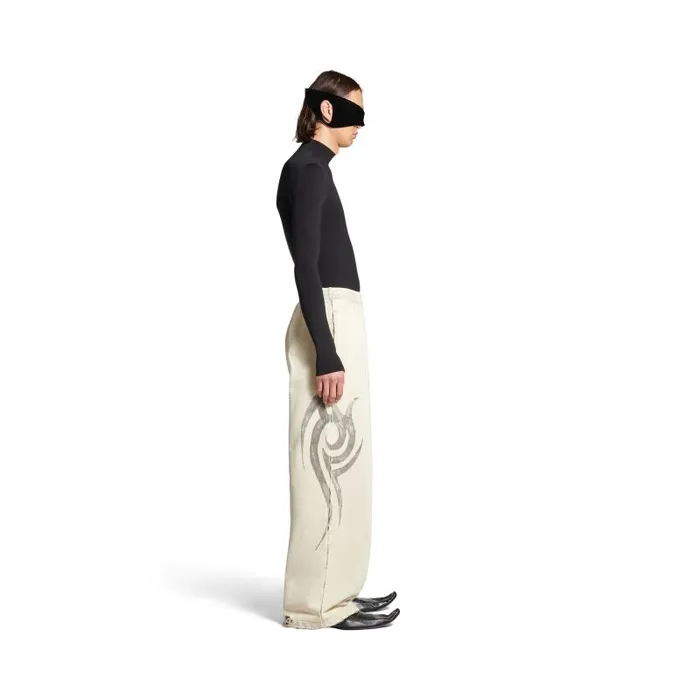 Balenciaga Pants Men Men039s Y2k Baggy Sweatpants In Light Beige Light Beige Balenciaga Pants Men Men039s Y2k Baggy Sweatpants In Light Beige Light Beige