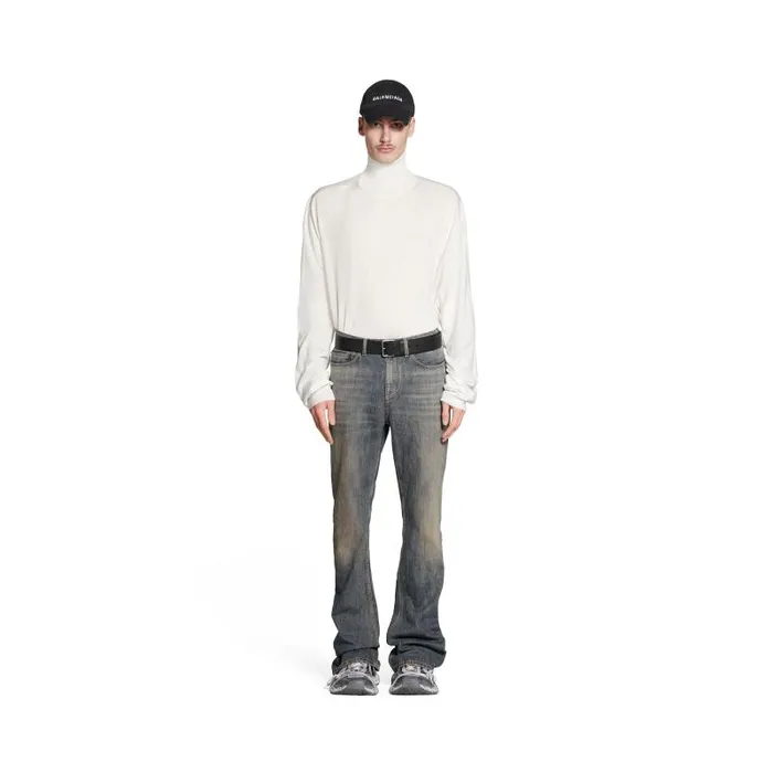 Balenciaga Pants WomenMen Bootcut Pants In Light Blue Light Blue