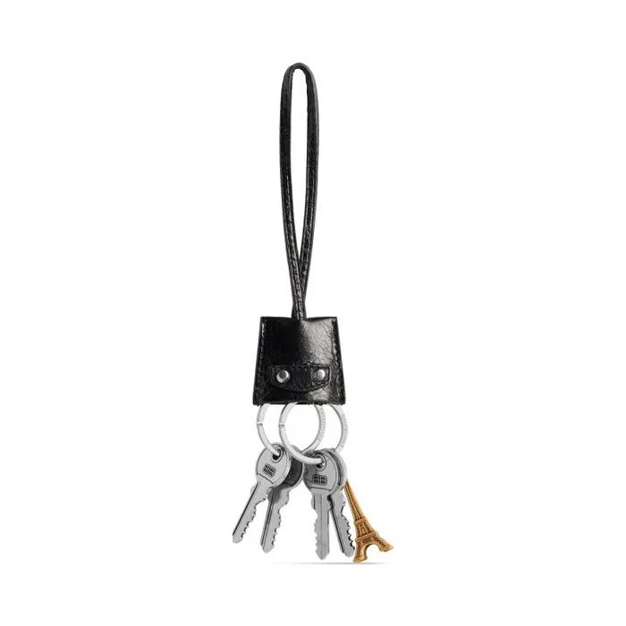 Balenciaga Phone Accessories and Keyrings WomenMen Le City Charm Eiffel In Black Black
