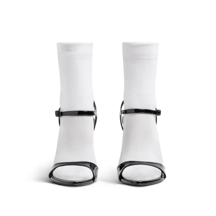 Balenciaga Pumps and Heels Women Women039s Avenue Sock 110mm Sandal In Blackwhite Blackwhite Balenciaga Pumps and Heels Women Women039s Avenue Sock 110mm Sandal In Blackwhite Blackwhite