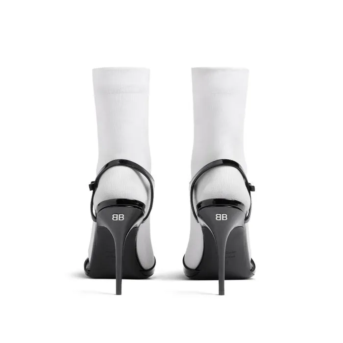 Balenciaga Pumps and Heels Women Women039s Avenue Sock 110mm Sandal In Blackwhite Blackwhite Balenciaga Pumps and Heels Women Women039s Avenue Sock 110mm Sandal In Blackwhite Blackwhite