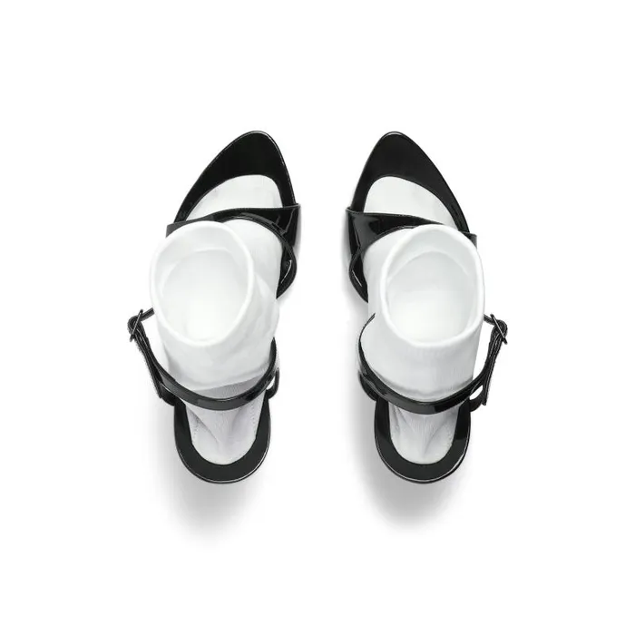 Balenciaga Pumps and Heels Women Women039s Avenue Sock 110mm Sandal In Blackwhite Blackwhite Balenciaga Pumps and Heels Women Women039s Avenue Sock 110mm Sandal In Blackwhite Blackwhite